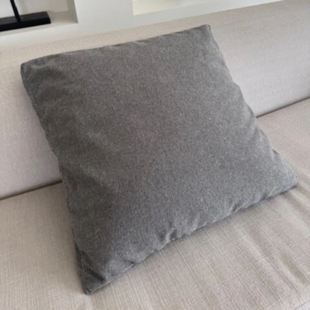 2 WEST ELM Large Throw Pillow Covers ~ Pewter Gray ~ 24